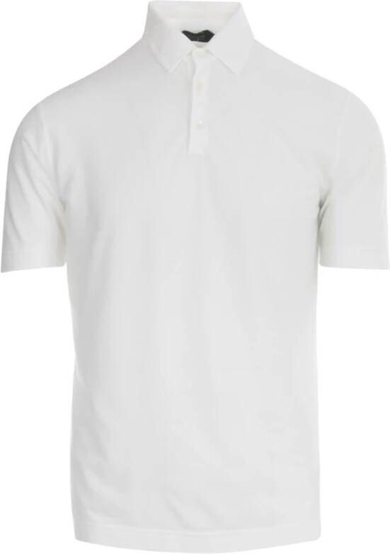 Zanone Polo Shirt White Heren