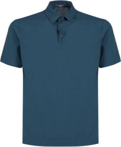 Zanone Polo Shirts Blauw Heren