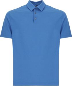 Zanone Polo Shirts Blauw Heren