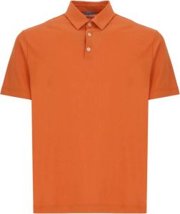 Zanone Polo Shirts Oranje Heren