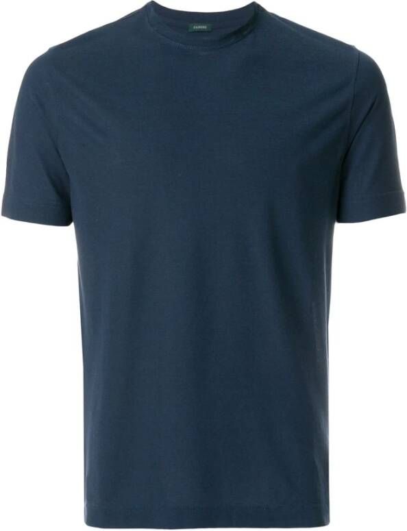 Zanone t-shirt Blauw Heren