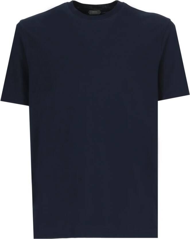 Zanone t-shirt Blauw Heren