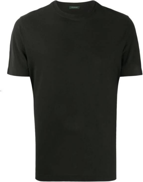 Zanone t-shirt Zwart Heren