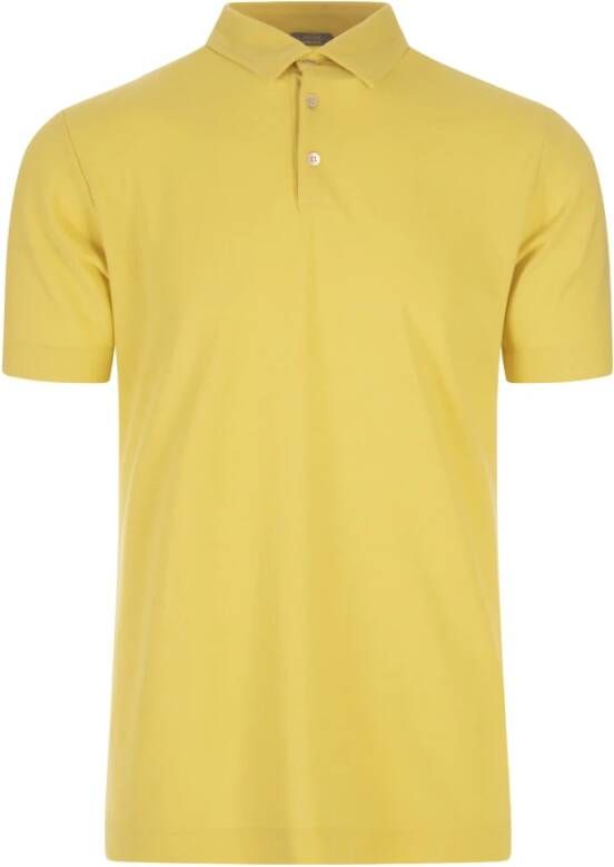 Zanone T-Shirts Yellow Heren