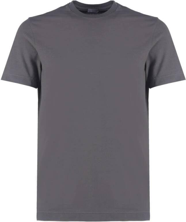Zanone Grijze Katoenen T-Shirt Gray Heren