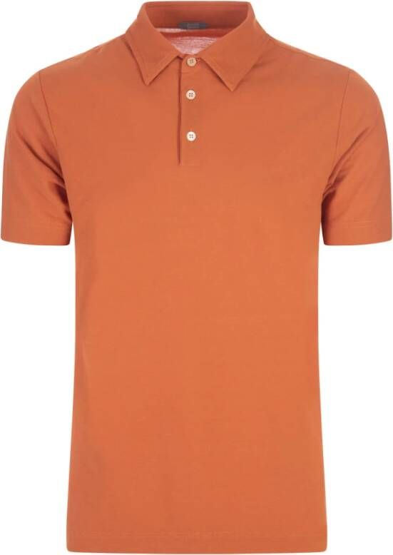 Zanone T-Shirts Oranje Heren