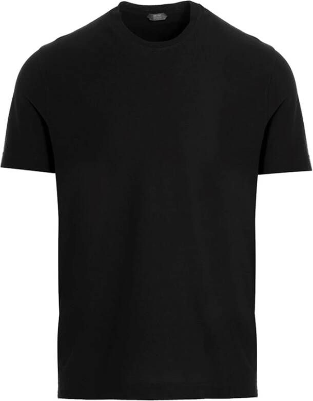 Zanone T-shirts Zwart Heren