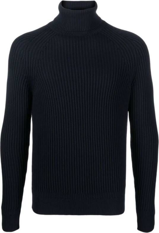 Zanone Turtlenecks Blauw Heren