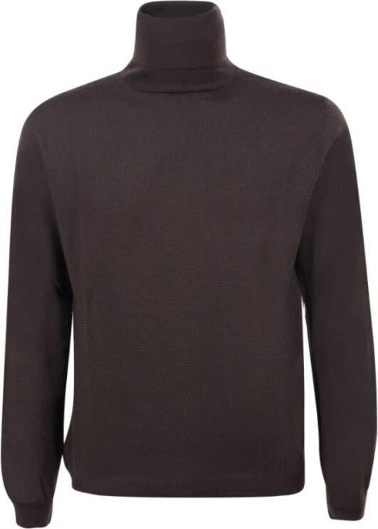Zanone Donkerbruine Flexwool Coltrui Brown Heren