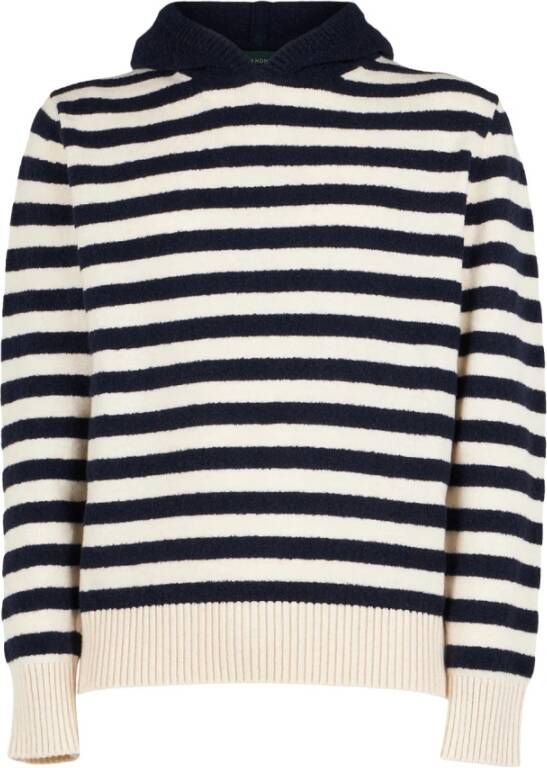 Zanone Round-neck Knitwear Blauw Heren