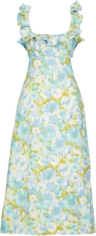Zimmermann Maxi dag kjole Blauw Dames