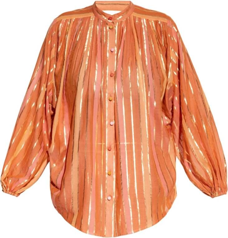 Zimmermann Gestreept shirt Oranje Dames