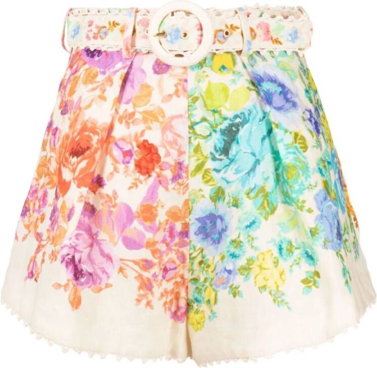 Zimmermann Multikleur Shorts voor Dames Meerkleurig Dames
