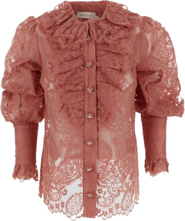 Zimmermann Shirts Roze Dames