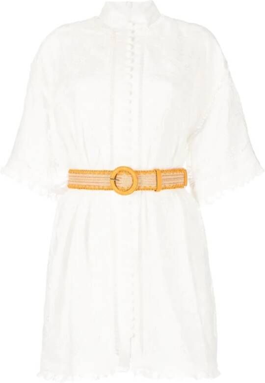 Zimmermann Short Dresses Wit Dames