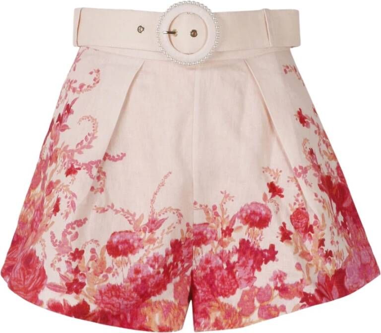 Zimmermann Short Shorts Roze Dames