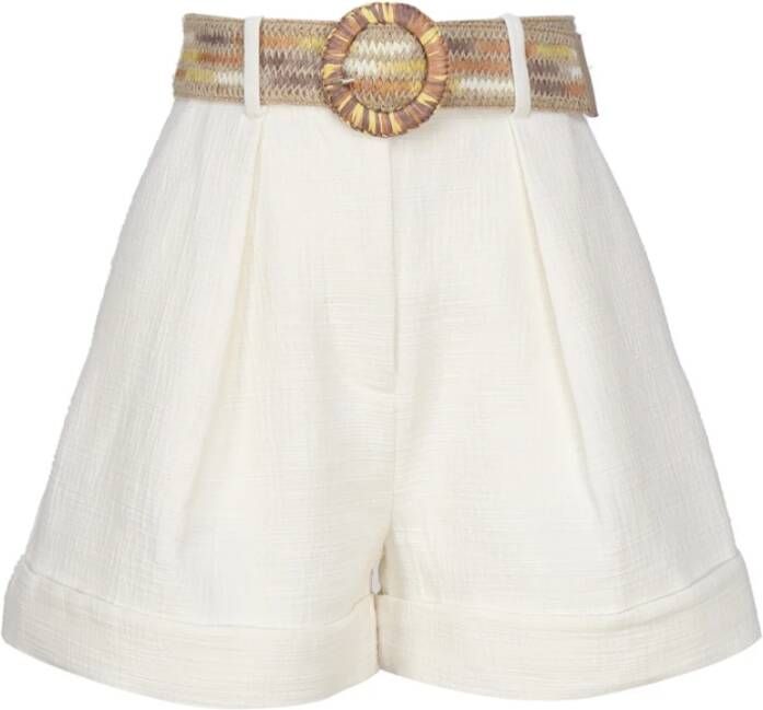 Zimmermann Short Shorts Wit Dames
