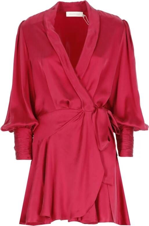 Zimmermann Wrap kjole Rood Dames