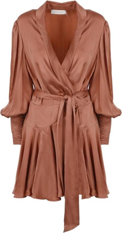Zimmermann Wrap kjole Roze Dames