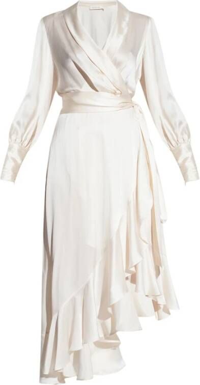 Zimmermann Zijden jurk Beige Dames