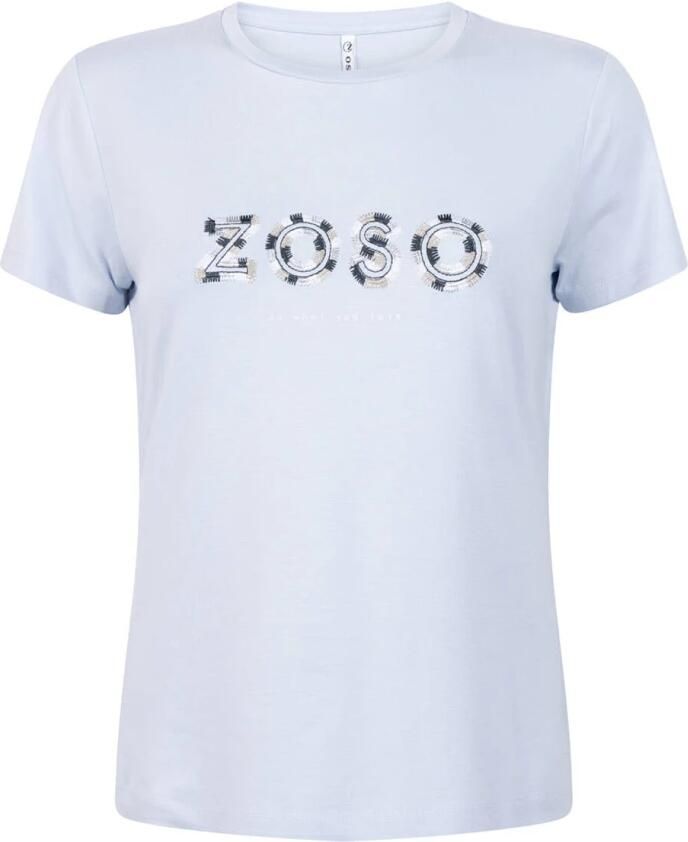 Zoso Vienna T-shirt met unieke stijl Blue Dames