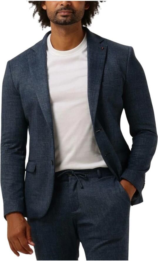 Zuitable Heren Navy Blue Colbert Jas Blue Heren - Foto 3