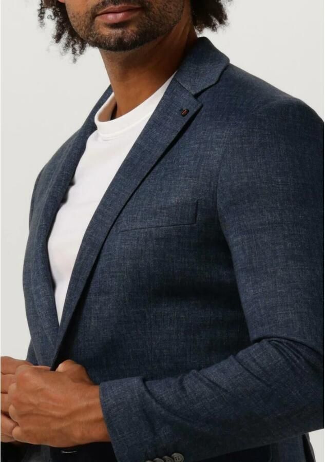Zuitable Heren Navy Blue Colbert Jas Blue Heren
