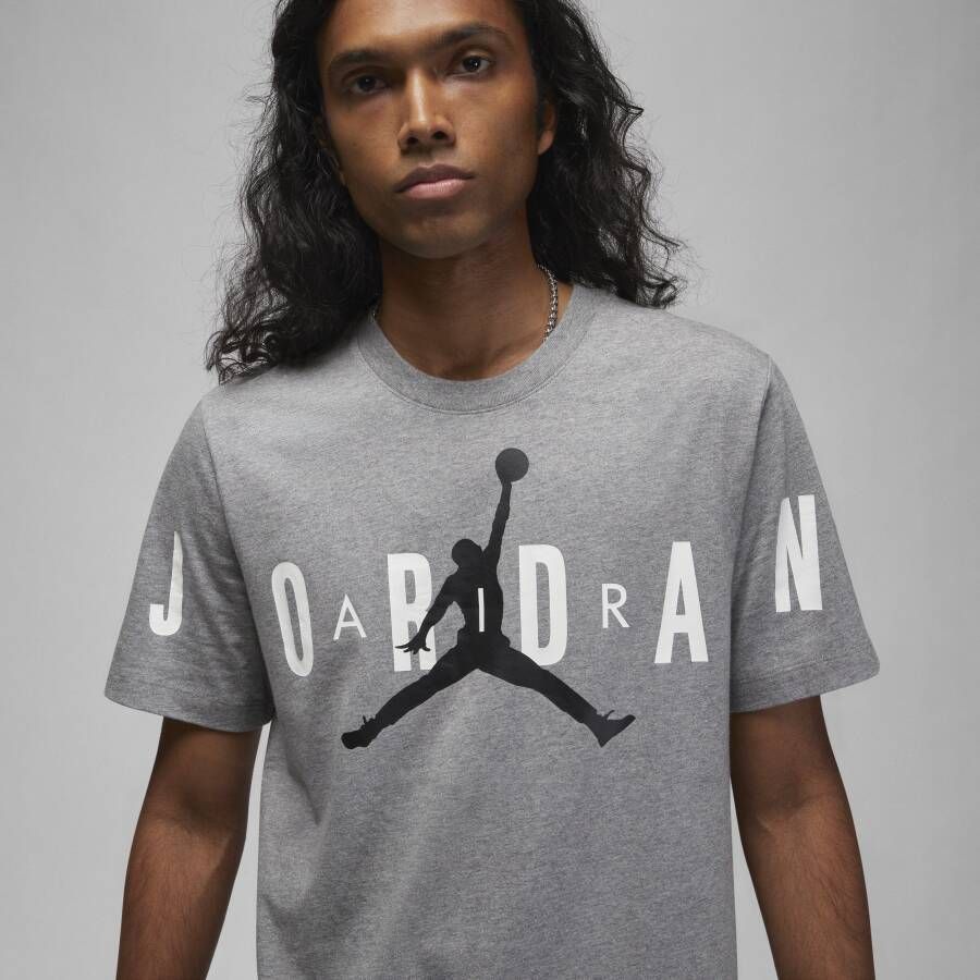Jordan Air T-shirt met stretch voor heren Grijs