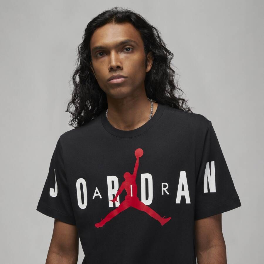Jordan Air T-shirt met stretch voor heren Zwart