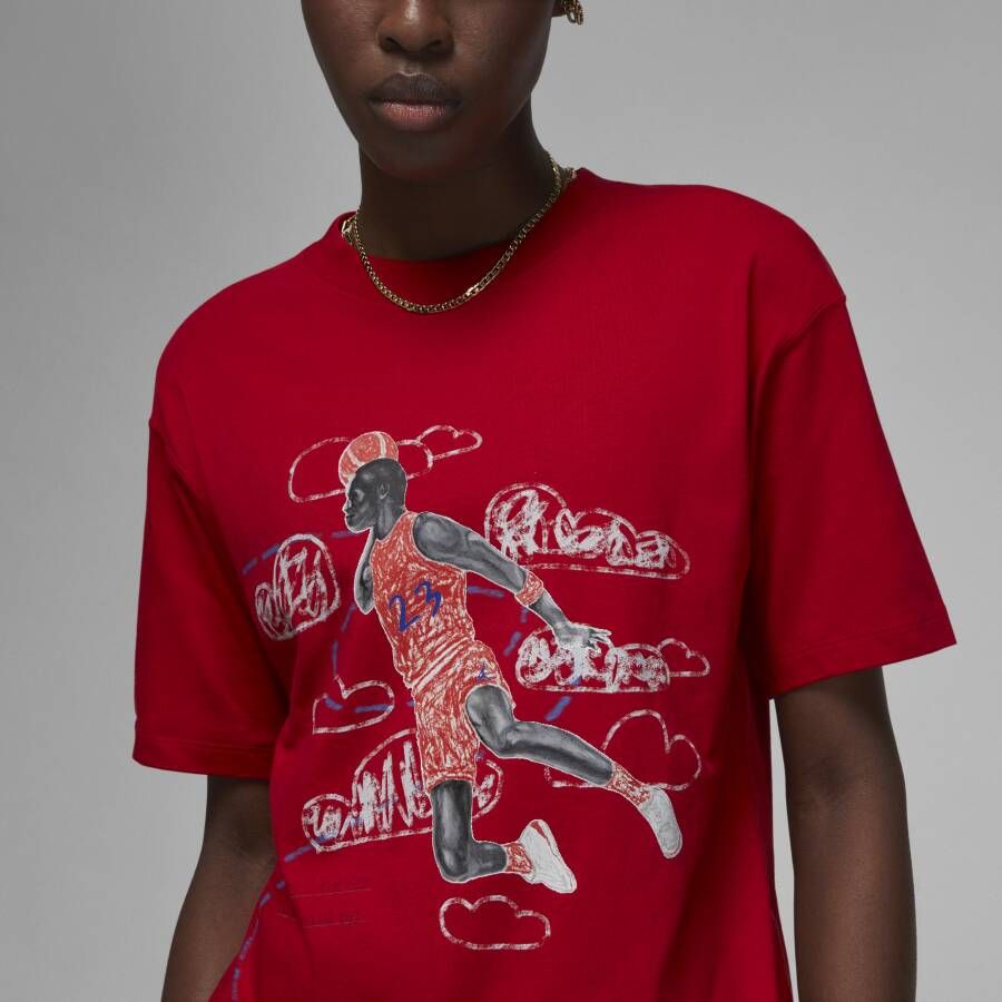 Jordan Artist Series by Parker Duncan T-shirt voor dames Rood