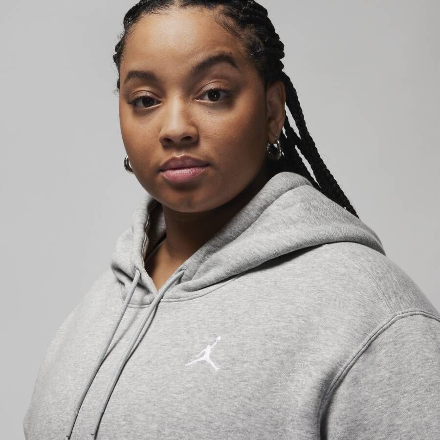 Jordan Brooklyn Fleece hoodie voor dames (Plus Size) Grijs