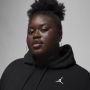 Jordan Brooklyn Fleece hoodie voor dames (Plus Size) Zwart - Thumbnail 2