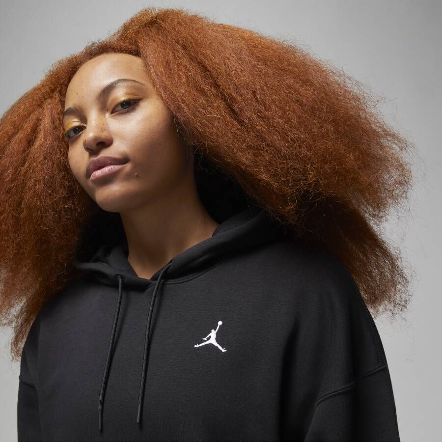 Jordan Brooklyn Fleece hoodie voor dames Zwart