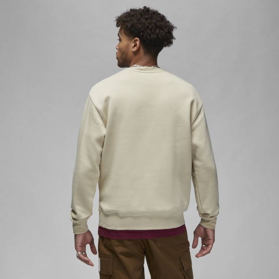 Jordan Brooklyn Fleece Sweatshirt met ronde hals voor heren Bruin