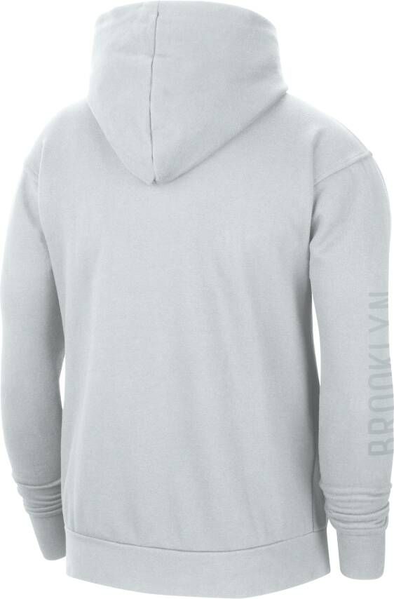 Jordan Brooklyn Nets Courtside Statement Edition NBA-fleecehoodie voor heren Grijs