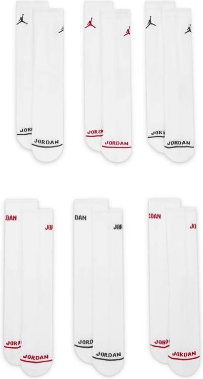 Jordan Enkelsokken voor kleuters (6 paar) Wit