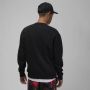 Jordan Essential Holiday Fleecetop met ronde hals voor heren Zwart - Thumbnail 2