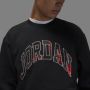 Jordan Essential Holiday Fleecetop met ronde hals voor heren Zwart - Thumbnail 4