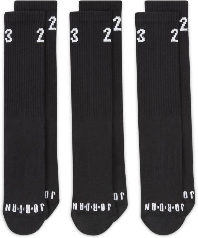 Jordan Essentials Crew sokken (3 paar) Zwart