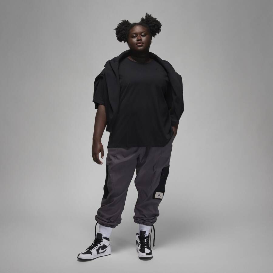 Jordan Essentials Girlfriend T-shirt voor dames (Plus Size) Zwart - Foto 4