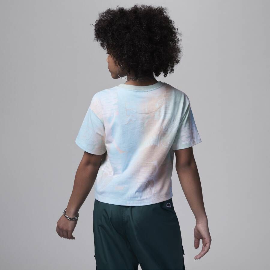 Jordan Essentials New Wave Allover Print Tee T-shirt voor meisjes Groen