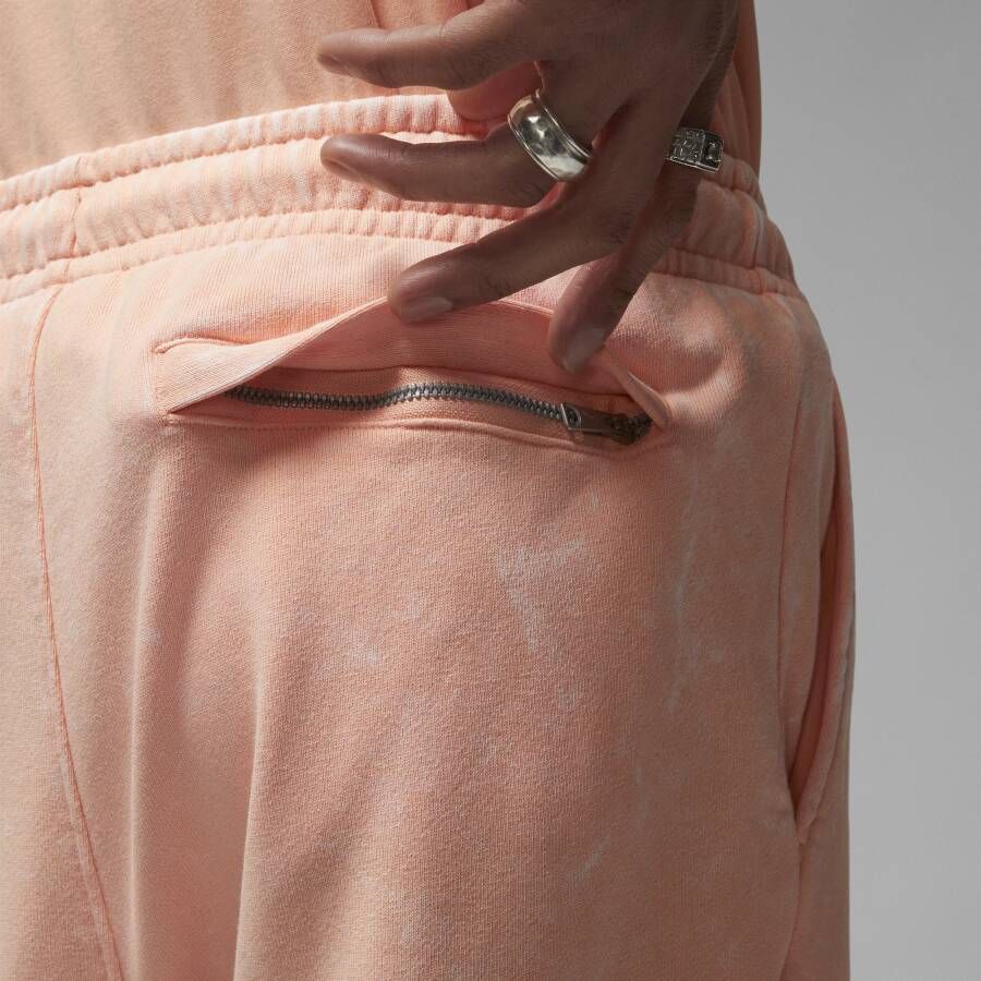 Jordan Flight Fleece Herenbroek met gewassen look Oranje