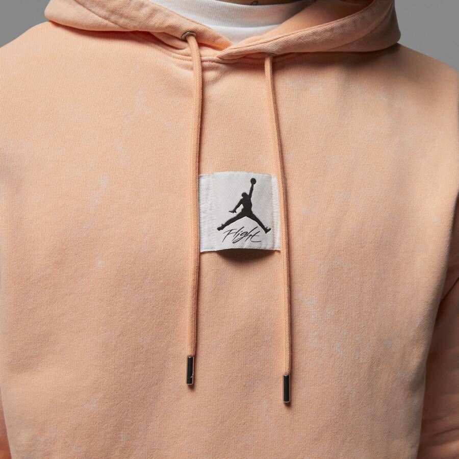 Jordan Flight Fleece Hoodie met gewassen look voor heren Oranje