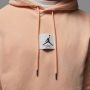 Jordan Flight Fleece Hoodie met gewassen look voor heren Oranje - Thumbnail 3