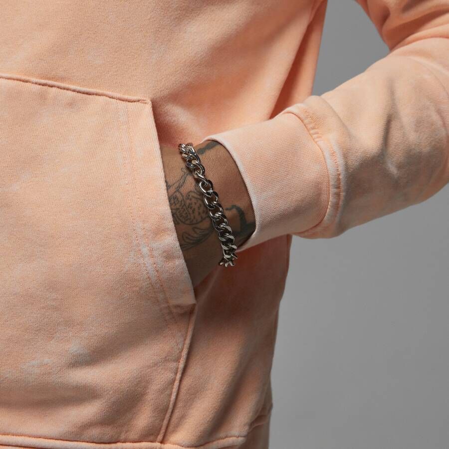 Jordan Flight Fleece Hoodie met gewassen look voor heren Oranje