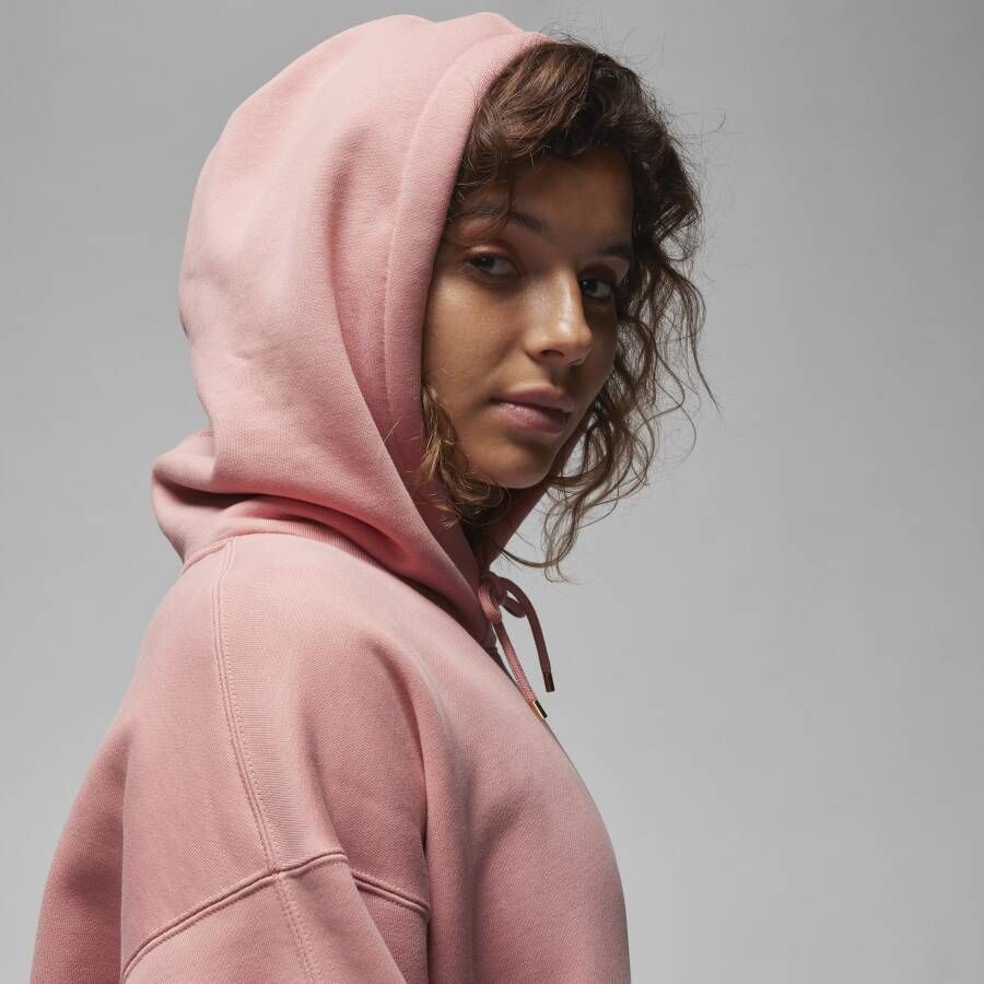 Jordan Flight Fleece hoodie voor dames Roze