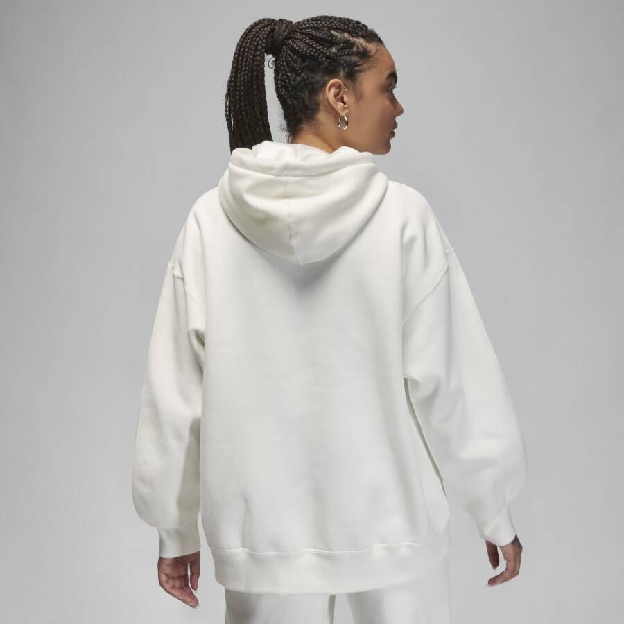 Jordan Flight Fleece hoodie voor dames Wit
