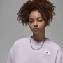 Jordan Flight Fleece sweatshirt met ronde hals voor dames Paars - Thumbnail 3