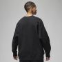 Jordan Flight Fleece sweatshirt met ronde hals voor dames Zwart - Thumbnail 2