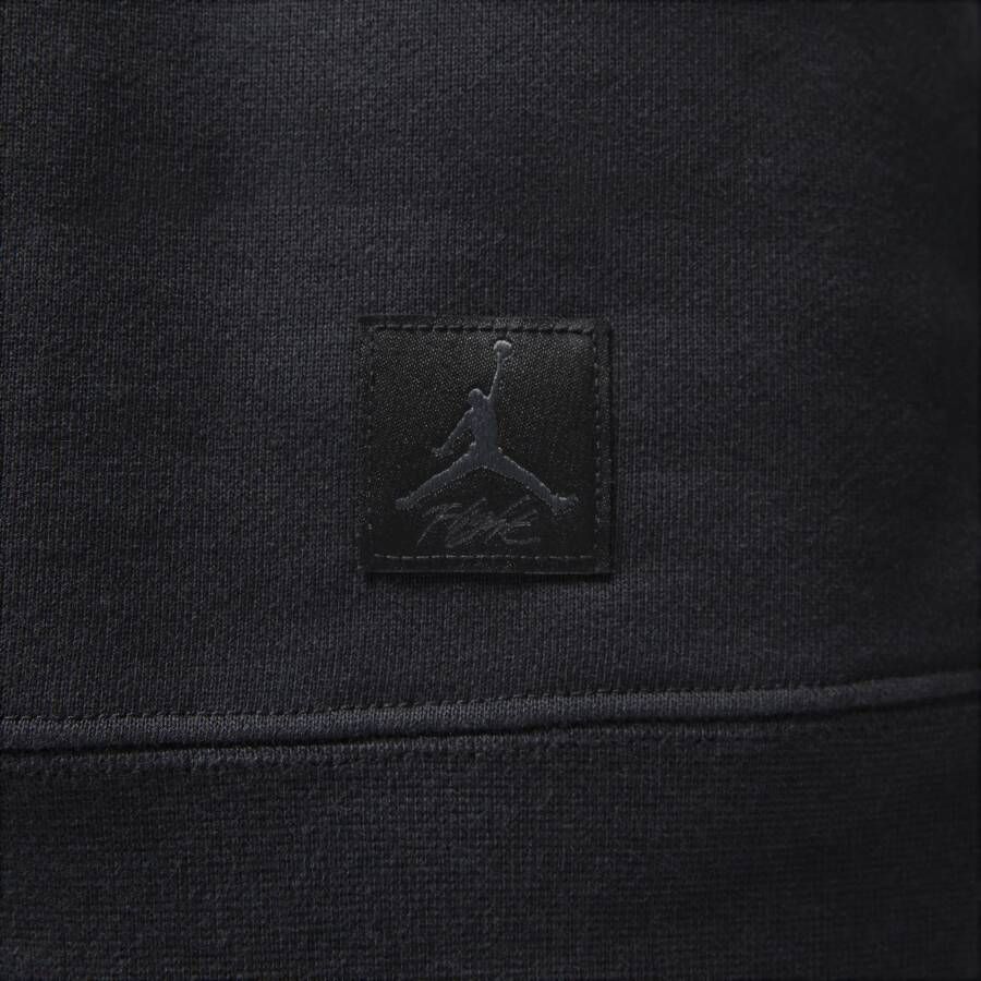 Jordan Flight Fleece sweatshirt met ronde hals voor dames Zwart